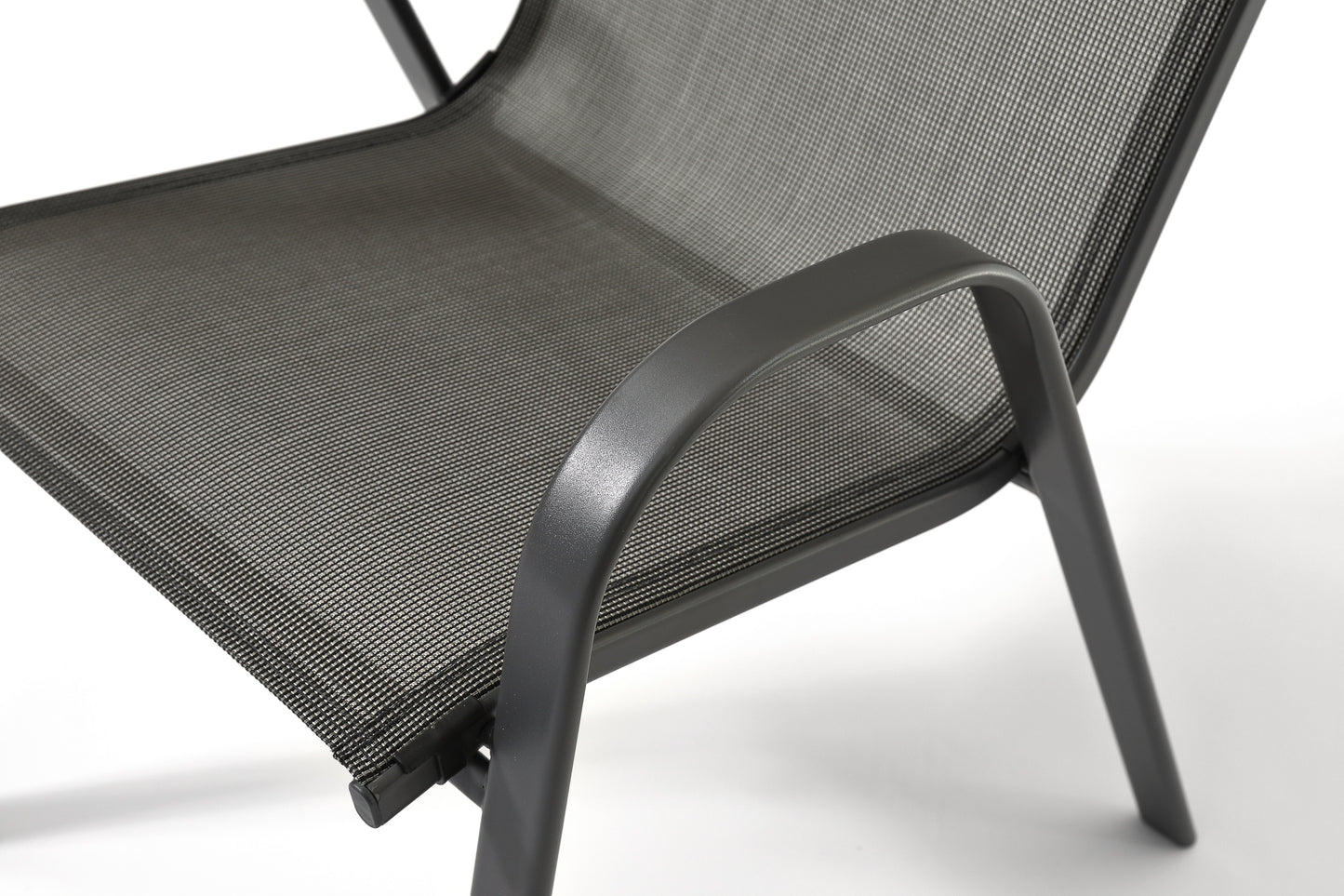 Stacking patio armchairs