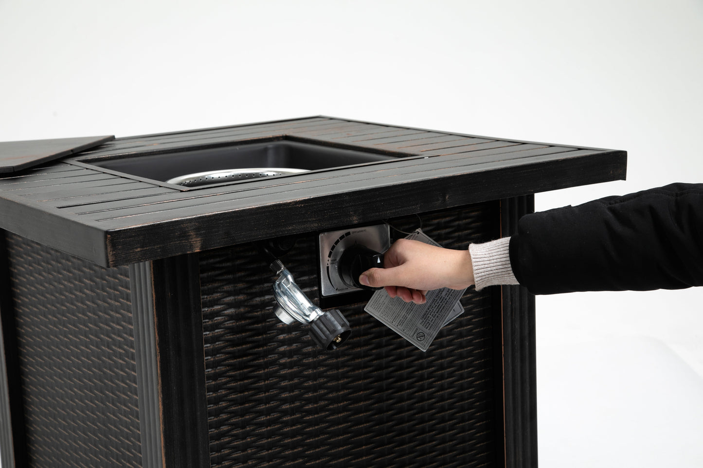 5-Piece Weatherproof Outdoor Patio Dining Set w/ Table Cover