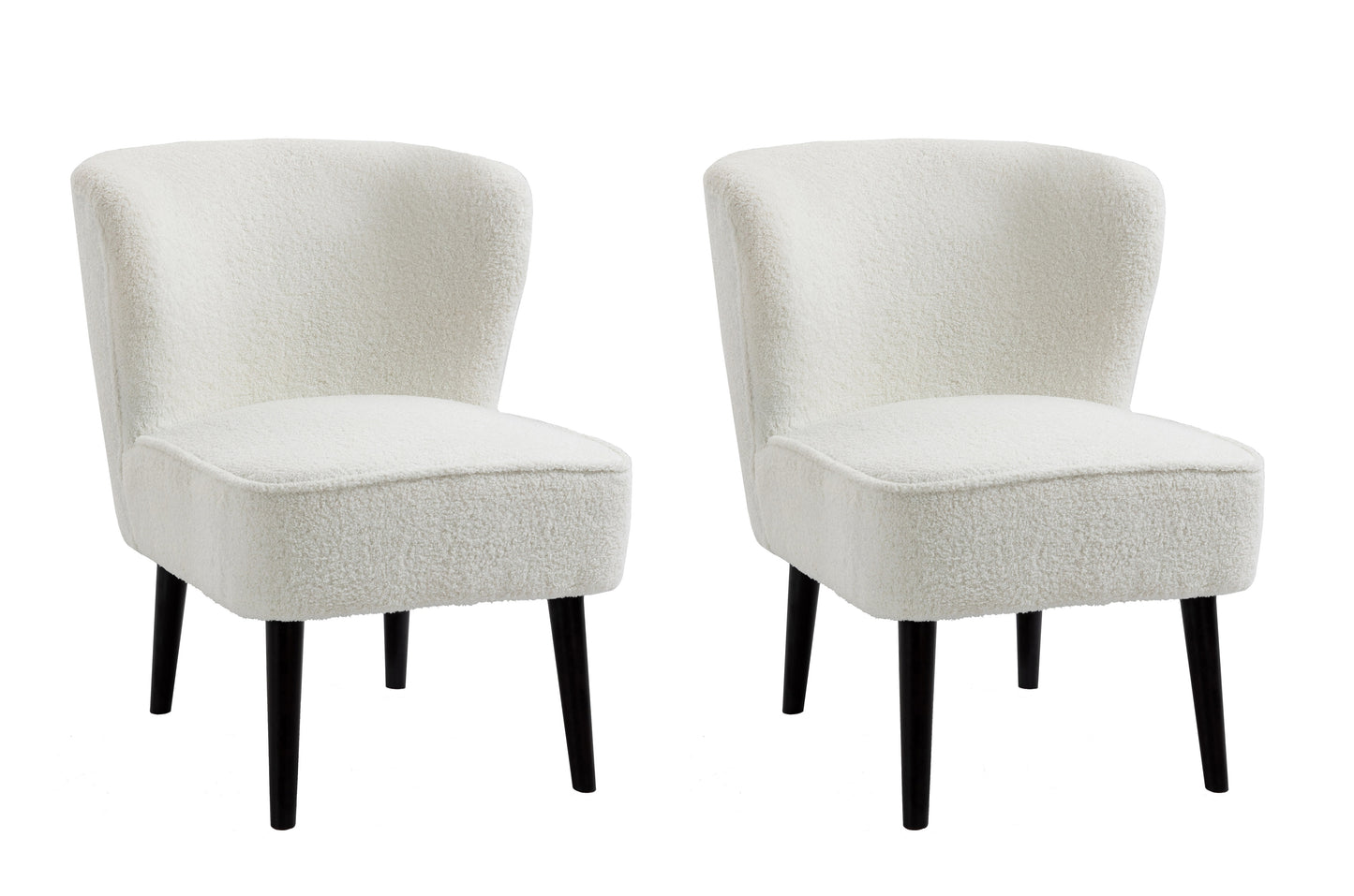 Curved Back Accent Chair