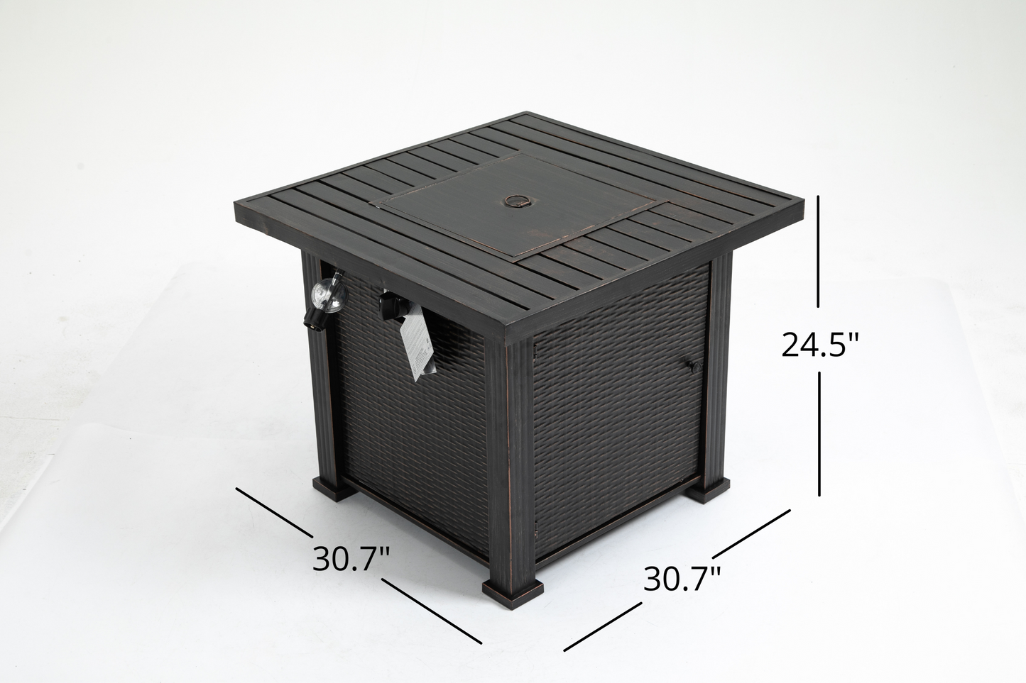 5-Piece Weatherproof Outdoor Patio Dining Set w/ Table Cover