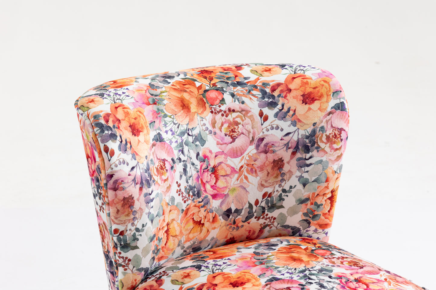 Curved Back Accent Chair