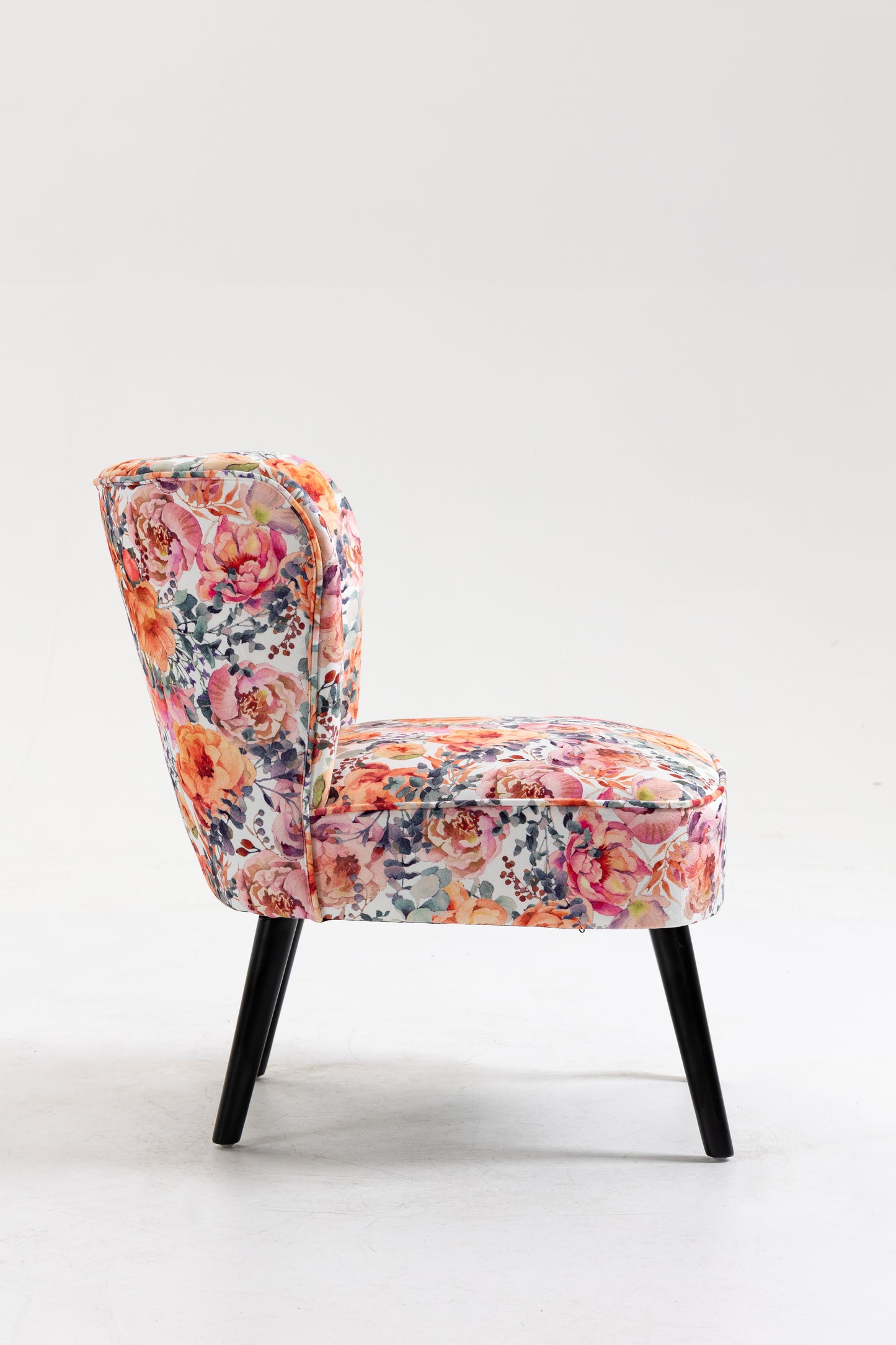 Curved Back Accent Chair