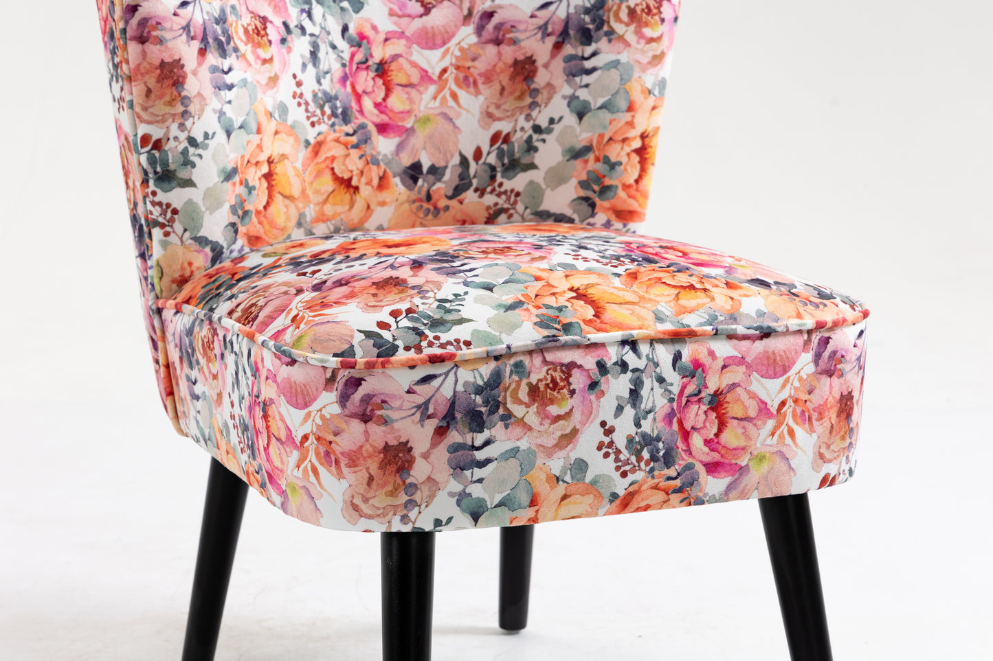 Curved Back Accent Chair