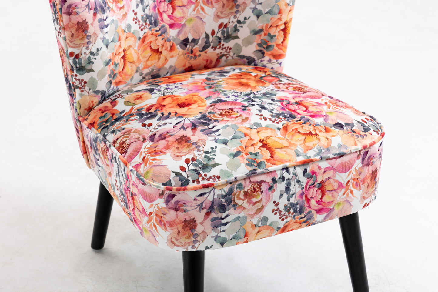 Curved Back Accent Chair