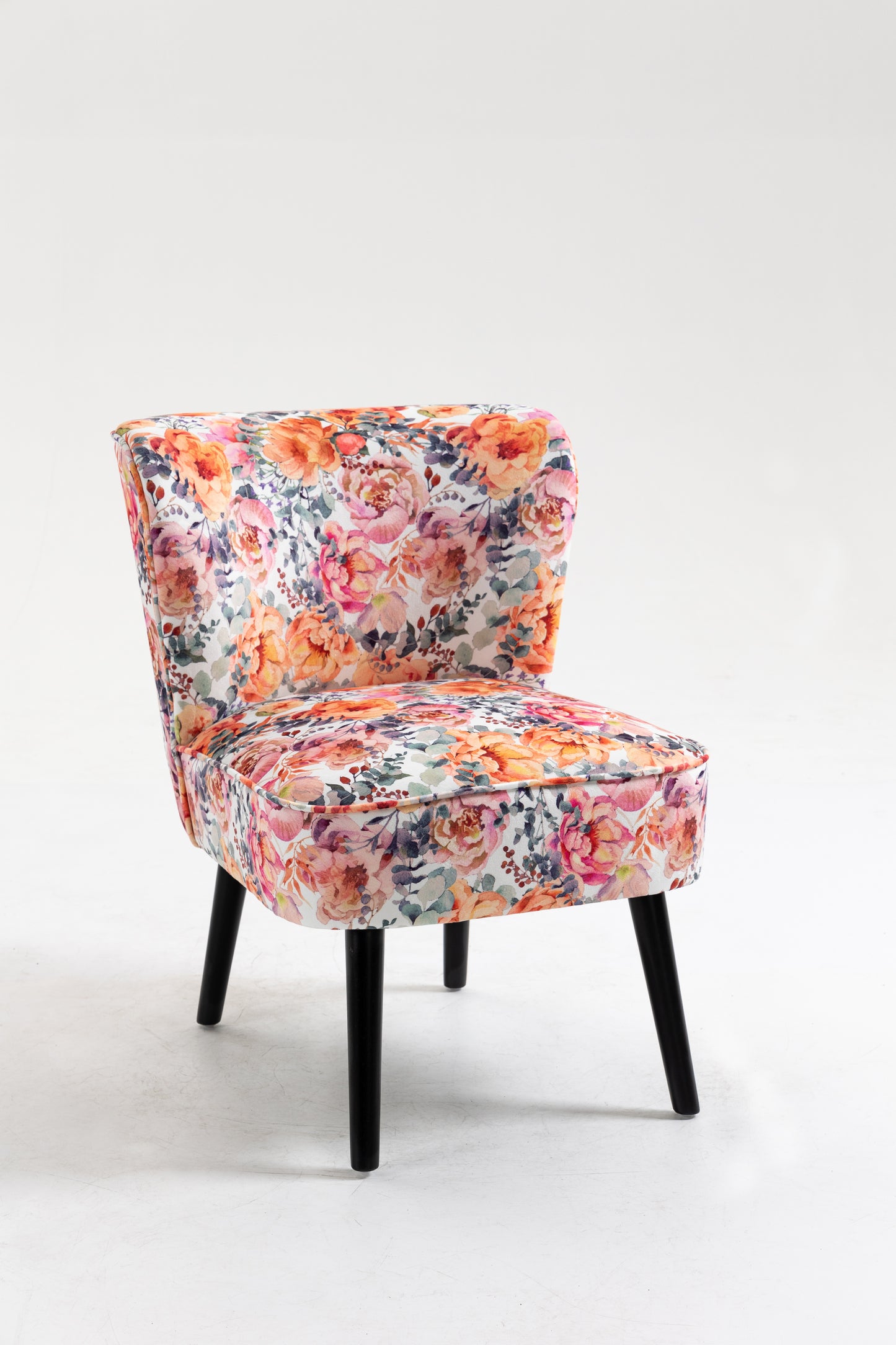 Curved Back Accent Chair