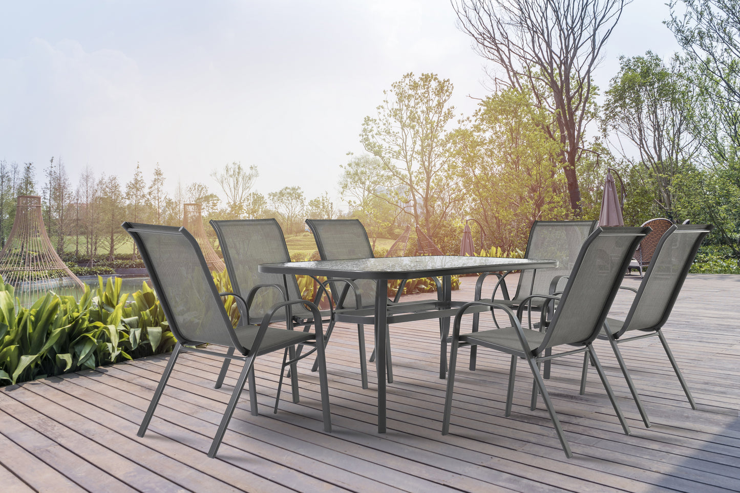 7 Pieces patio dining set