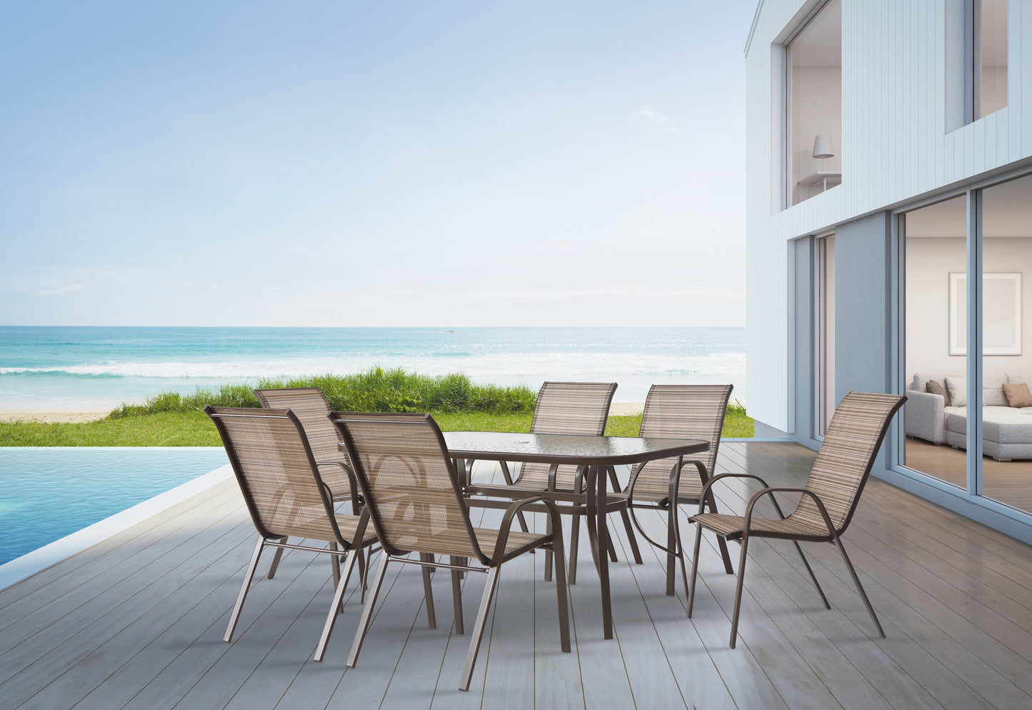 7 Pieces patio dining set