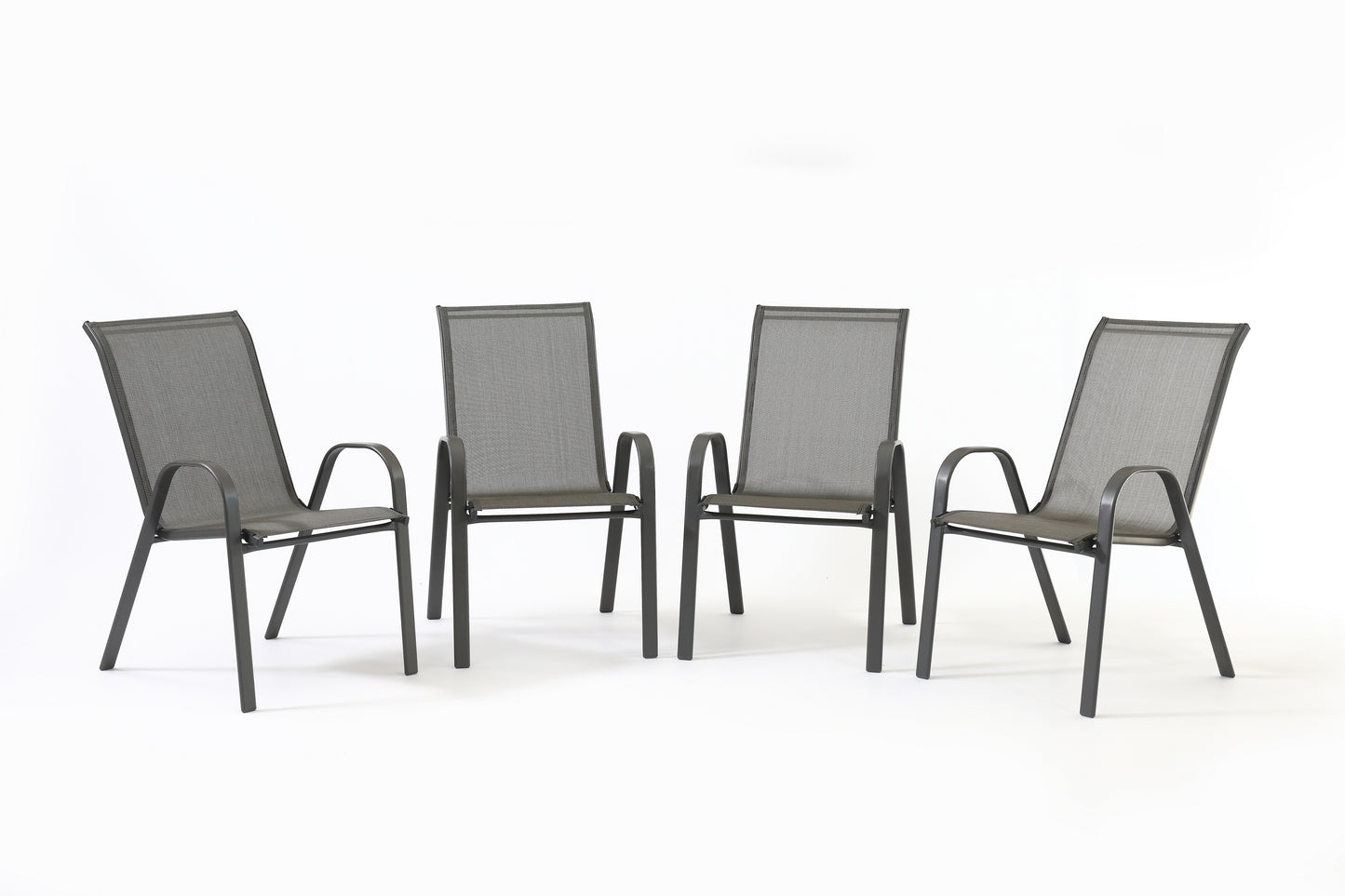 Stacking patio armchairs