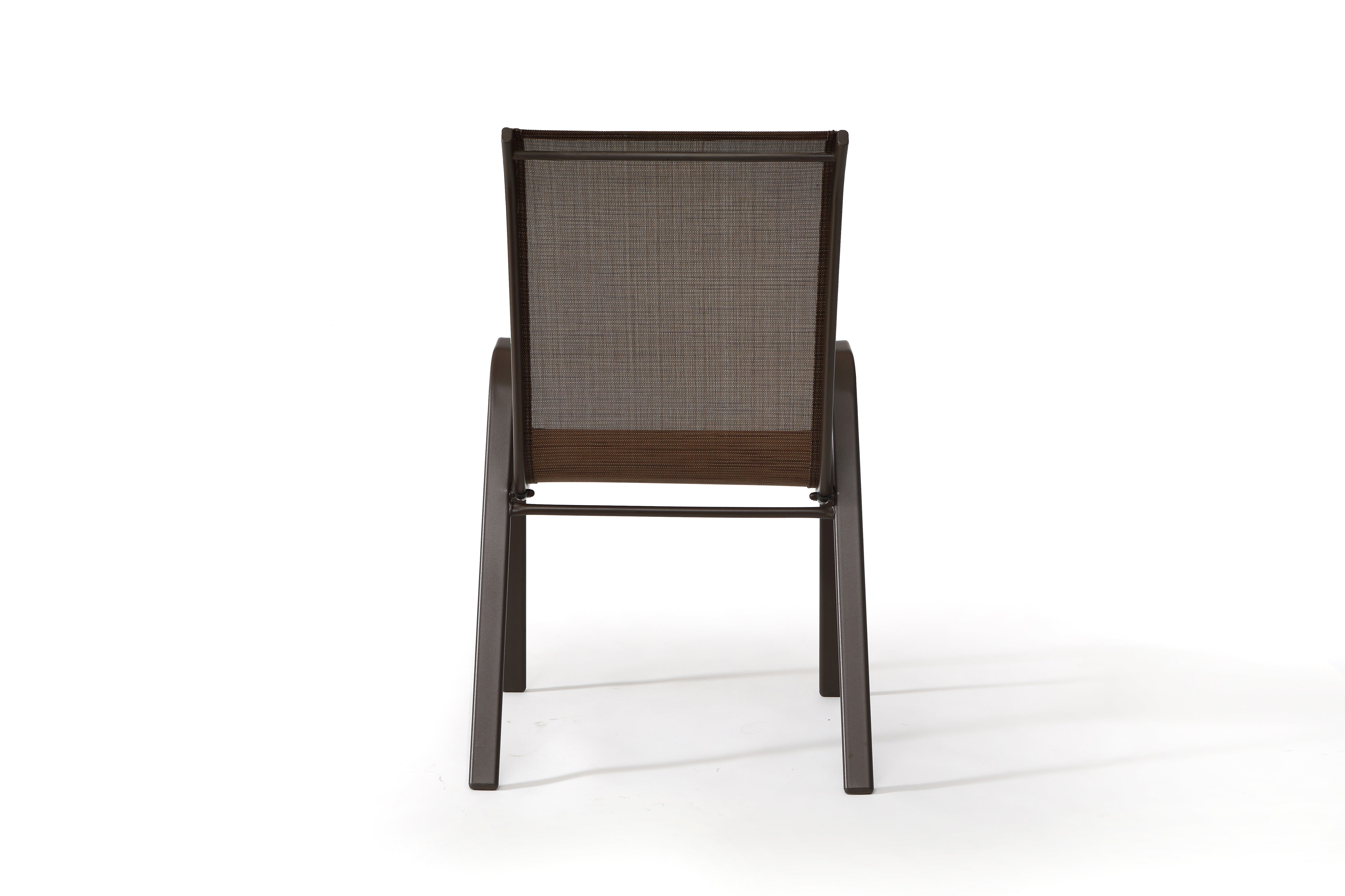 Stackable steel sling online outdoor patio dining chair