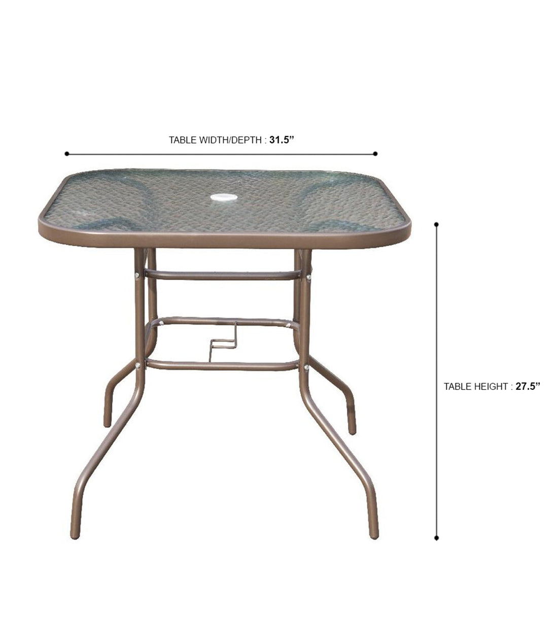 5-Piece Weatherproof Outdoor Patio Dining Set